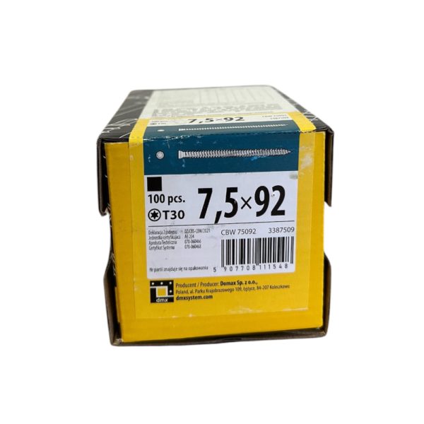 Domax Turboviti 7,5 x 92 mm TC 100 pz